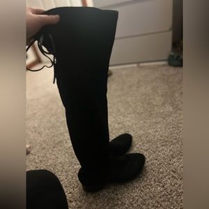 Black over the knees boots